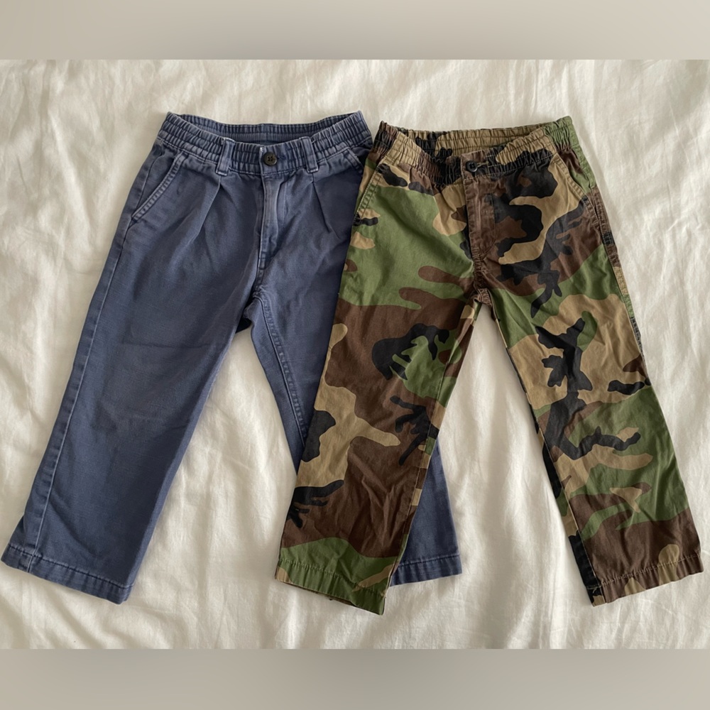 Ralph Lauren Blue and Camouflage Pants Bundle - Size 3